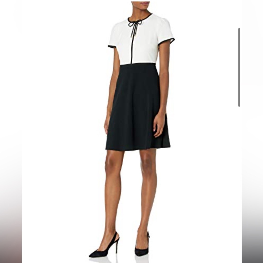 Karl Lagerfeld Crepe Two-Tone Dress, Women’s Size 6
